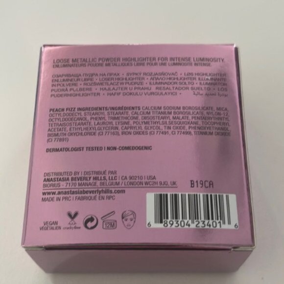 Anastasia Beverly Hills ABH Loose Highlighter Makeup - Peach Fizz - Picture 4 of 8